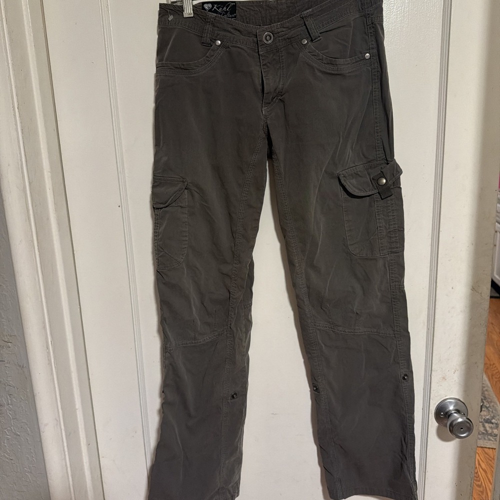 KUHL Women's Cargo Hiking Pants (A) Grey Gray -Size 4 Reg -